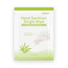 Одноразовые чистящие салфетки с дезинфицирующим средством для рук Single Wipe